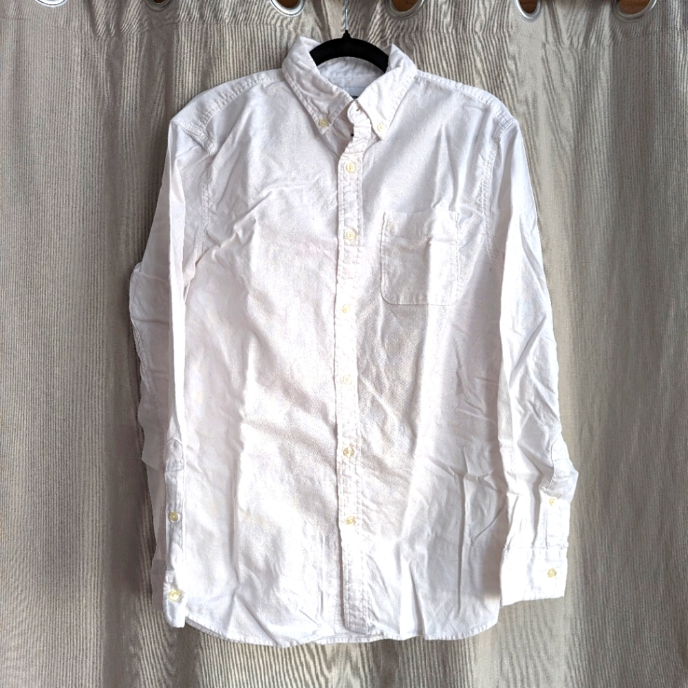 White Button Up Shirt Men's